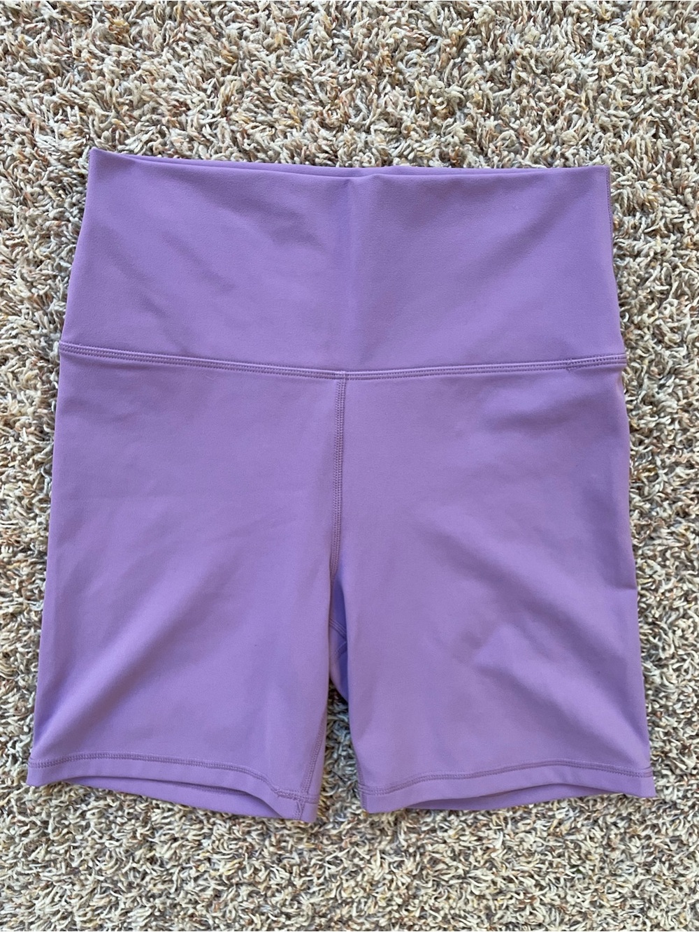 SET Active High-Waist Lavender Women’s Bike Shorts Size L Yoga Pilates Mom
